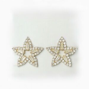 ⚜️ Star Shaped Crystal Earrings